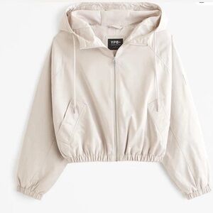 Abercrombie & Fitch Women's Beige Bomber Jacket
